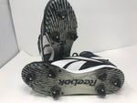 New Reebok Vero FL CU Mid Mens 8.5 Black/White Baseball Molded Cleats