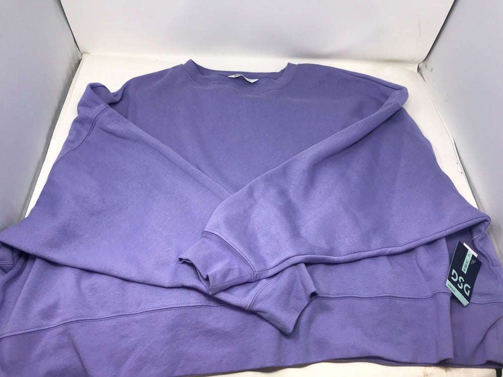 New DSG Women’s Perfect Fleece Crew Neck Sweatshirt Purple