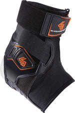 New Shock Doctor 2055 Bio-Logix Ankle Brace Performance 3+ Blk/Org Left XL/XXL