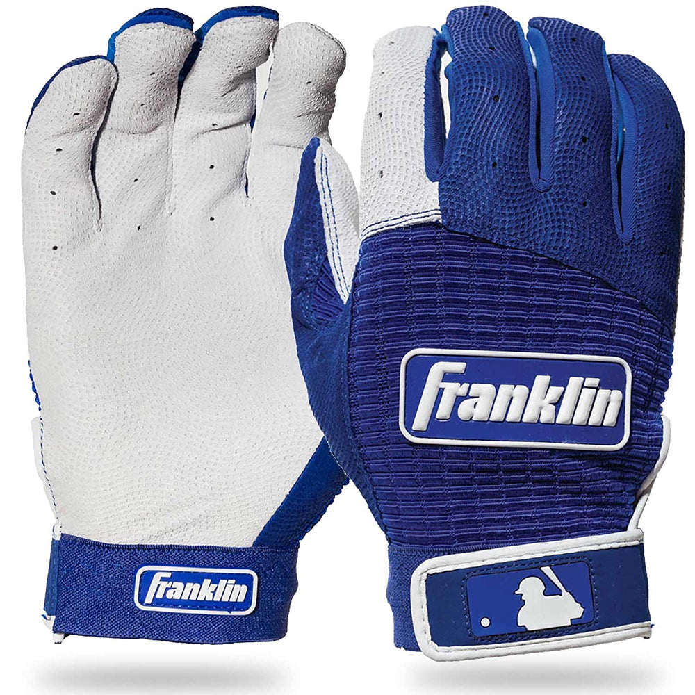 New Franklin Sports Pro Classic Batting Gloves Royal/White Adult X-Large