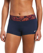 New Other Nike Women's Neon Leaf Printed Kick Shorts Navy Large