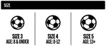 New WILSON NCAA Recreational Soccer Ball Size 5 White/Blue Replica Match Ball