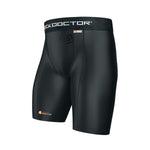 New Shock Doctor Compression Shorts Underwear with Pocket for Cup Black Boys L