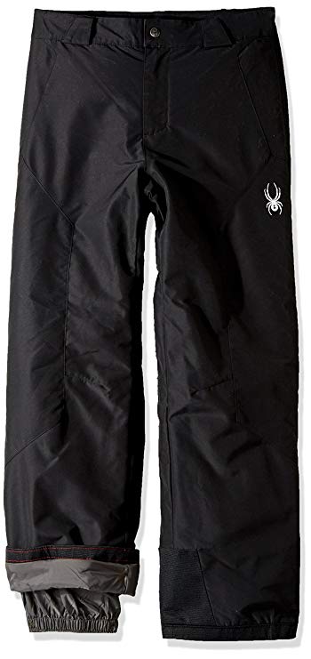 New Spyder Boy's Siege Ski Pant Medium Black, 100% Polyester, Imported