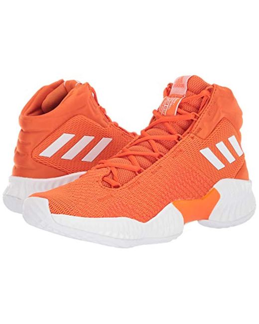 Adidas Mens Basketball Shoes Sz 9 Orange White High Top  AH2659 Pro Bounce adidas Men main image 2