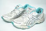 New ASICS Women's GEL-Phoenix 4 Running Shoe Silver/White/Blue Size 12