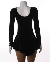 New Mondor Women's Long Sleeve Black Velvet Dress X-Large 2850-W