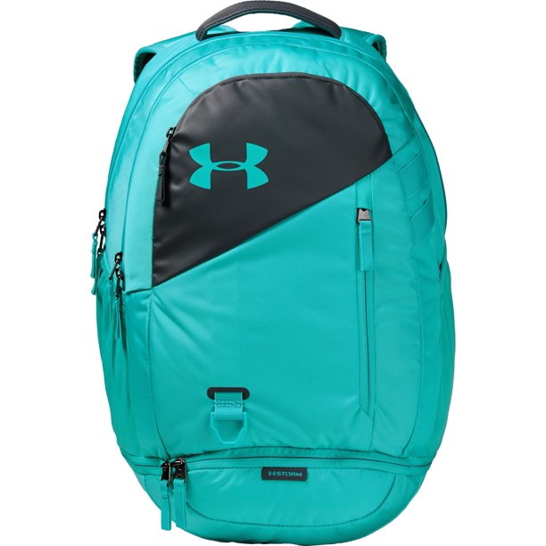 New Under Armour Adult Hustle 4.0 Backpack Blue/Gray 5.9"W x 13"H x 19.3"L