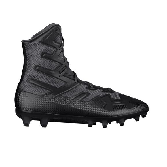 New Under Armour Highlight Mc Molded Football Cleat Mens Size 12 Black