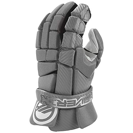 New Maverik MX Lacrosse Gloves Gray/White Small SHARK GEL inserts