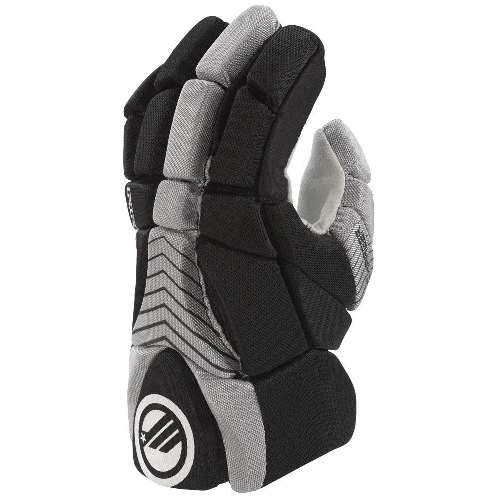 New Maverik Charger Lacrosse Gloves Black/Gray Medium 12 Inch 3002217