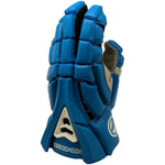 New Maverik RX Lacrosse Gloves Blue/Gray Large Shark Gel