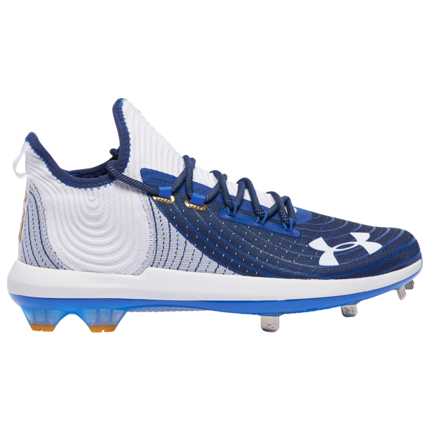 Under Armour Bryce Harper 4 Low Men's Metal Baseball Cleats (White)