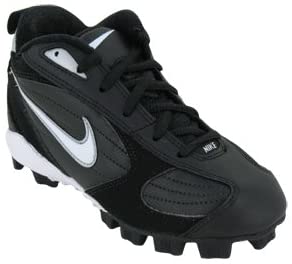 New Nike Keystone 3/4 BG Size 5.5Y Youth Baseball Cleats blk/Wht 311802 011