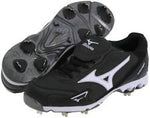 New Other Mizuno 9 Spike Vintage Low G5 320288 Baseball Cleats Mens 7 Black/Wht