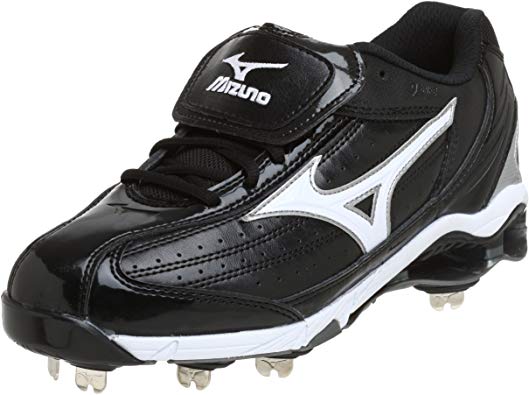New Mizuno 9 Spike Classic Low G5 Mens 8.5 Baseball Cleats Black/White 320322