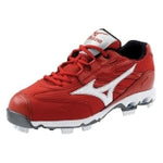 New Mizuno 320341 Size 6.5 Finch Low G4 Amp Fastpitch molded Cleats Red/White