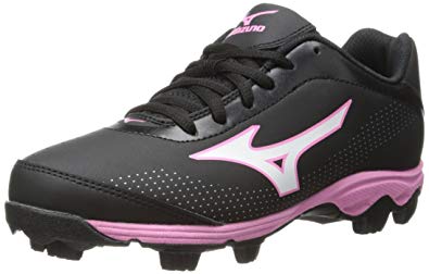 New Mizuno  Youth Finch Franchise 5 Softball Cleat Women's 5.5 Black/Pink