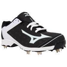 New Mizuno 9 Spike Adv. Swagger 2 Low Size Mens 10 Baseball Cleat Metal Blk/White