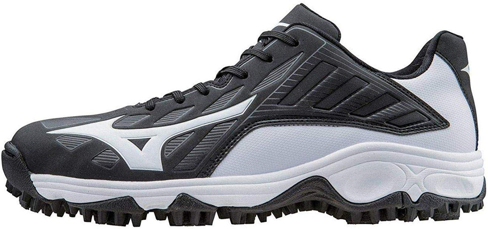 New Mizuno 9 Spike Advance Erupt 320509 Size Mens 8 Mid Softball Cleat Blk/Wht