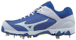 New Mizuno Wmn's 5.5 9-Spike Swift 5 Molded Baseball Cleat Shoe Royal/White