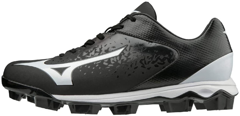 New Mizuno Select Nine TPU Low Molded Baseball Cleat Black-White Men 10