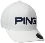 New Ping Mens Tour Structured Men's Hat White/Navy L/XL HW TRSTRCD154