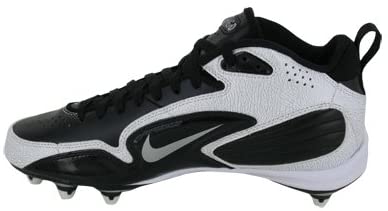 New Nike Men's Woodshed D Size 9.5 Football Cleat Black/White