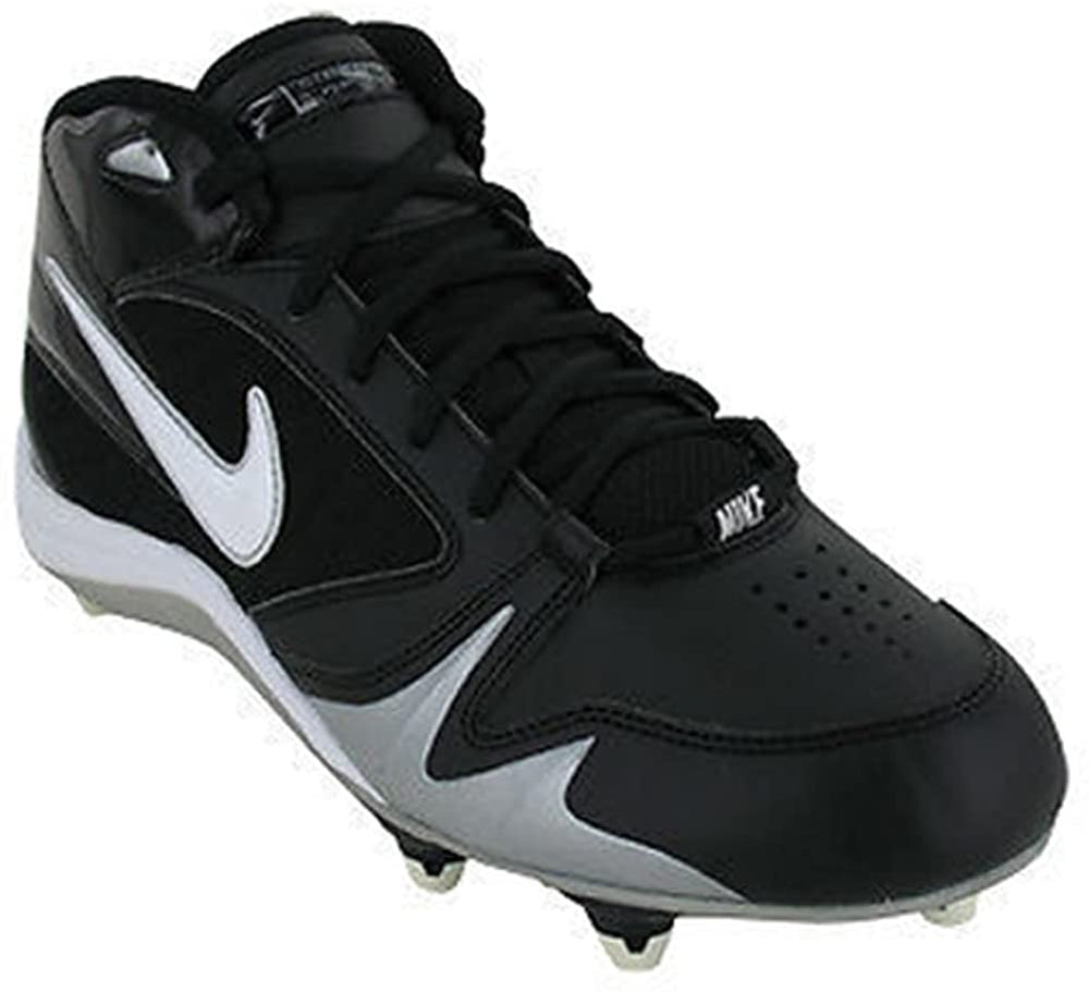 New Nike Men's Strike Force 3/4 9.5 Football Cleat Black/White