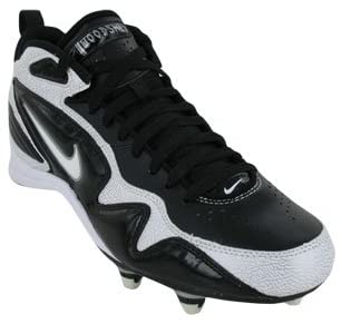 New Nike Men's Woodshed D Size 9.5 Football Cleat Black/White