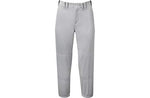 New Mizuno Select Belted Low Rise Woman Fastpitch Softball Pants Large Gray