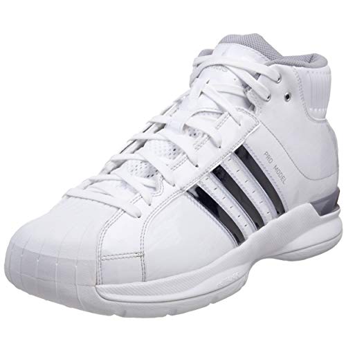 New Adidas Men's Pro Model 08 Team Color Basketball Shoe,White Size 9