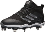 New Adidas Mens 14 PowerAlley 5 Mid Baseball Cleat SS Blk/Wht B39181