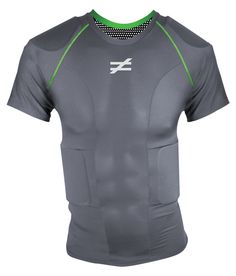 Unequal Youth Invincible 4-Pad Shortsleeve Shirt Large Grey/Green