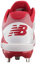 New New Balance Men's L4040v4 Metal Baseball Shoe Red/White Size 9