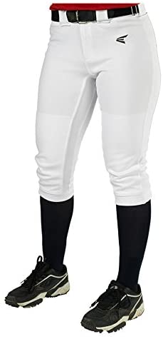 New Easton Girls Youth Mako Pants White Large Softball Pants A164880
