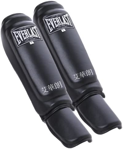 New Everlast Mixed Martial Arts Shin-Instep Guards, Large/X-Large Black