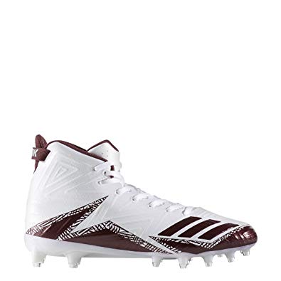 New Adidas Mens Freak X Carbon Mid 10.5 Football Cleats Maroon/White