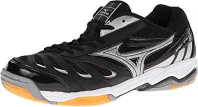New Mizuno Wave Rally 5 Volleyball Shoes Black/Silver Women's Size 11