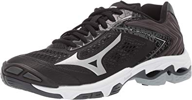 New Mizuno Wmn 10.5 Wave Lightning Z5 Indoor Court Volleyball Shoe Blk/Silver