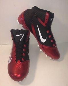 New Nike Alpha Speed TD Mens 9.5 Football Molded Cleats 442244 Black/Red/White