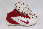 New Nike Alpha Speed TD Mens 10.5 Football Molded Cleats 442244 White/Red