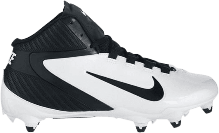 New Nike Alpha Speed D Mens 8.5 Football Molded Cleats 442245 White/Black