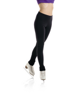 New Mondor 4453 Black Polartec Heel Cover Ice Figure Skating Legging Girl 8-10