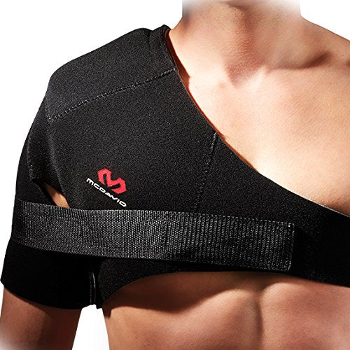 New McDavid Shoulder Support with Strap Black Extra Large