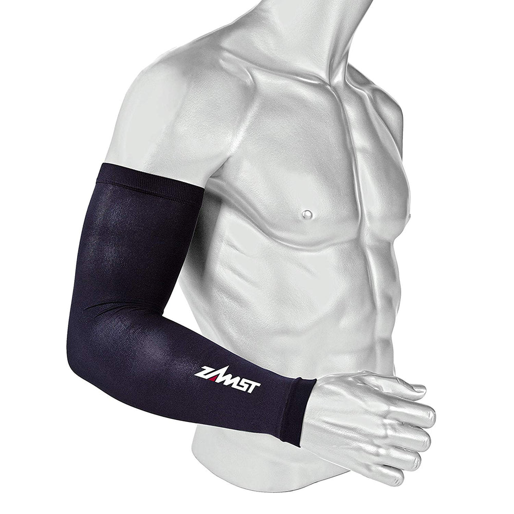 New Zamst Compression Arm Sleeves Black Large 475803