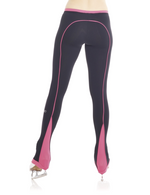 New Mondor Leggings with Stripes Youth Small Black/Pink Figure Skating
