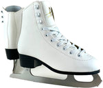 New Other American Athletic Size 3 Shoe Girl's Leather Lined Figure Skates White