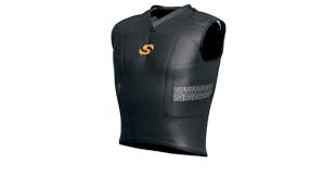 New Shock Doctor Men's Reflex 5-Pad SLVS Shirt with CrushTech Large Black/Orange
