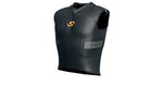 New Shock Doctor Men's Reflex 5-Pad SLVS Shirt with CrushTech Large Black/Orange